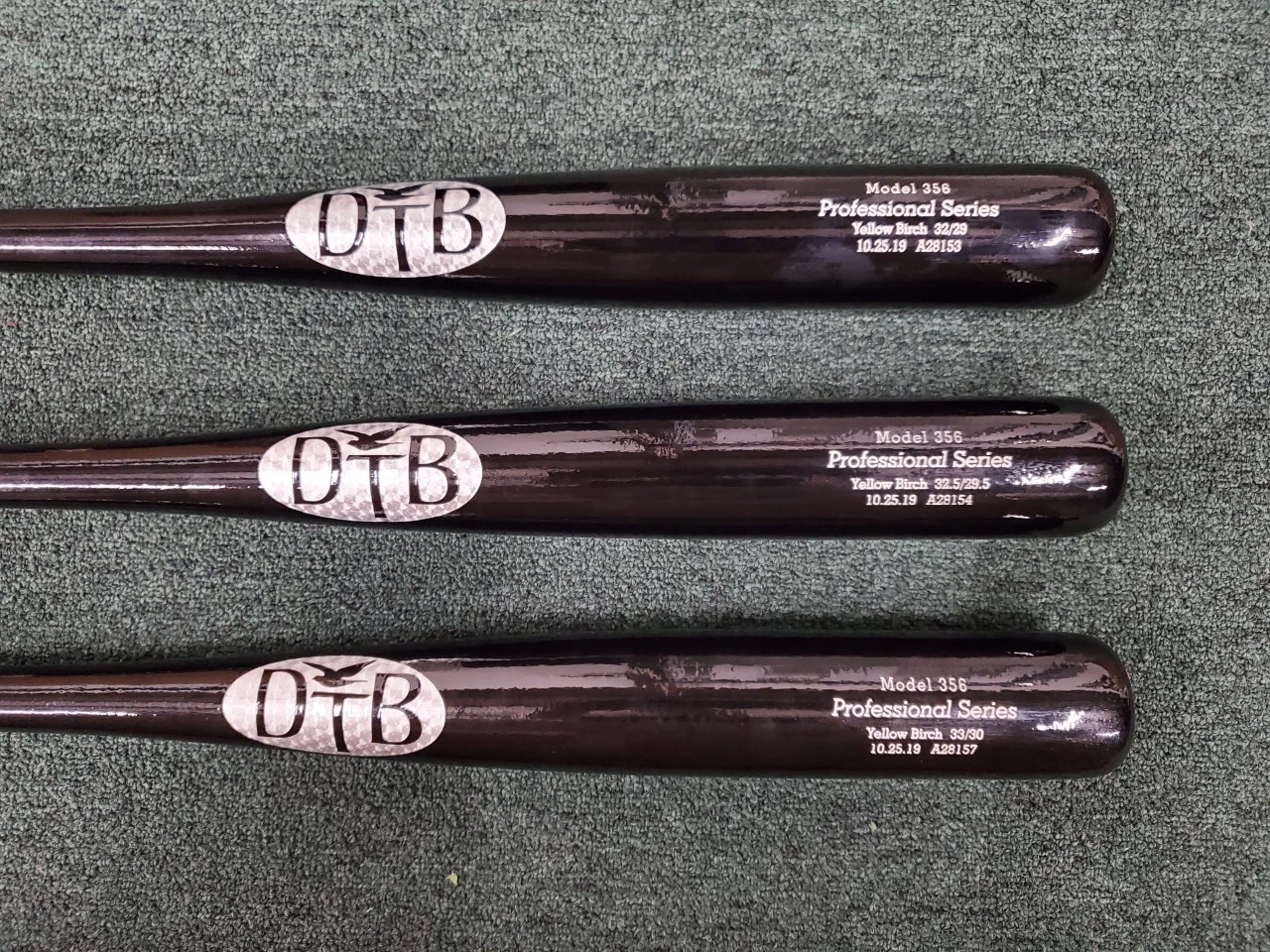 Dove Tail Bats – 356 – Pro Yellow Birch Bat 3 Dove Tail Bats – 356 – Pro Yellow Birch Bat