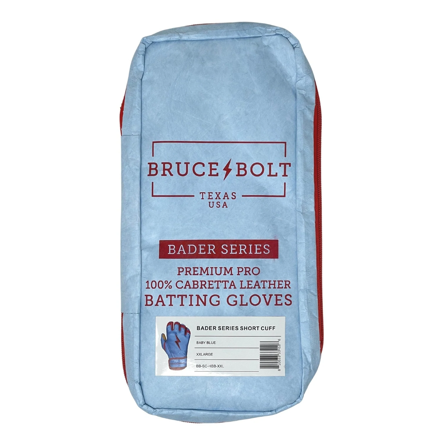 Bruce Bolt – BADER Series Adult Short Cuff Batting Gloves | BABY BLUE 5 Bruce Bolt – BADER Series Adult Short Cuff Batting Gloves | BABY BLUE - Image 3