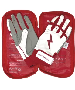 Bruce Bolt – BADER Series Adult Short Cuff Batting Gloves | BADER WHITE -Bats Elegant Shop Bader WH Short 0