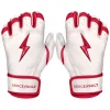 Bruce Bolt – BADER Series Youth Short Cuff Batting Gloves | BADER WHITE -Bats Elegant Shop Bader WH Short 1 1