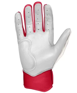 Bruce Bolt – BADER Series Adult Short Cuff Batting Gloves | BADER WHITE -Bats Elegant Shop Bader WH Short 3