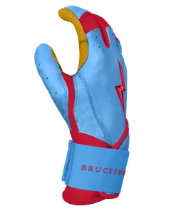 Bruce Bolt – BADER Series Adult Long Cuff Batting Gloves | BABY BLUE -Bats Elegant Shop Bader long 4
