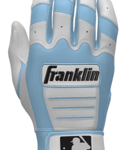 Franklin Custom CFX Pro Batting Gloves – Adult – C. Blue/White