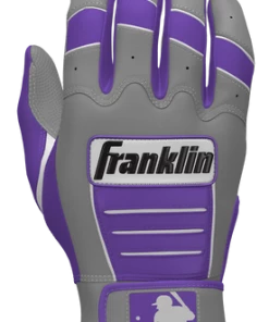 Franklin Custom CFX Pro Batting Gloves – Adult – Grey/Purple