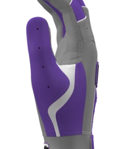 Franklin Custom CFX Pro Batting Gloves – Adult – Grey/Purple -Bats Elegant Shop Grey Purp 3