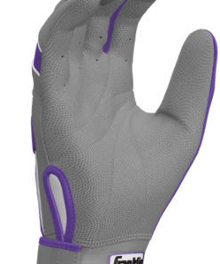 Franklin Custom CFX Pro Batting Gloves – Adult – Grey/Purple -Bats Elegant Shop Grey Purp 4