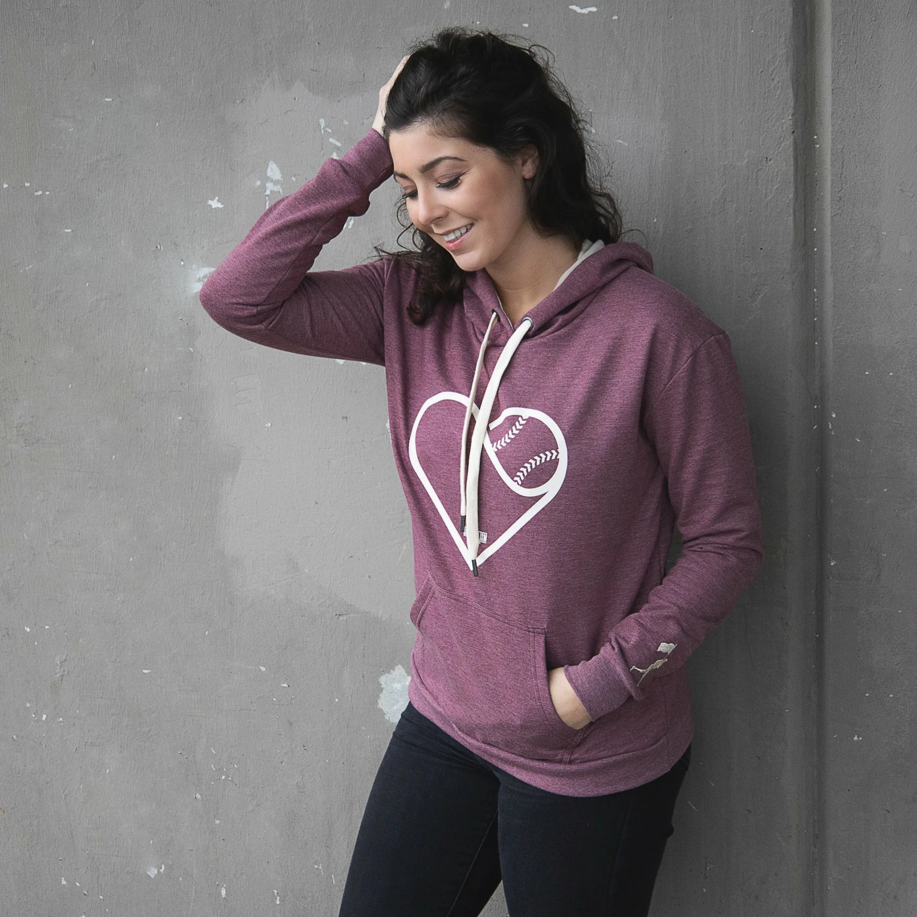 Baseballism – Heart Seams Hoodie (Women’s) 5 Baseballism – Heart Seams Hoodie (Women’s) - Image 3