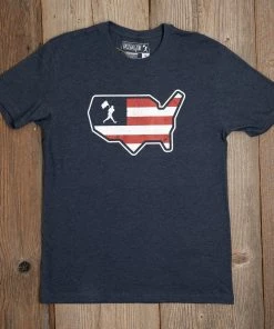 Baseballism Heartbeat Men’s T-Shirt -Bats Elegant Shop HeartbeatofAmerica 6