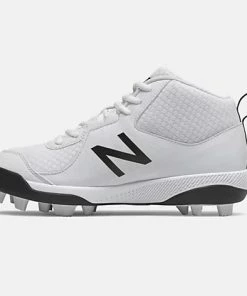 New Balance 3000v5 Youth Molded Cleats – White (J3000SW5) -Bats Elegant Shop J3000SW5 3
