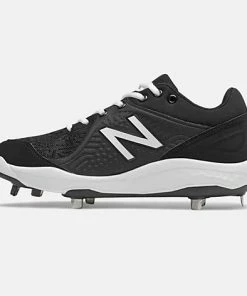 New Balance – Black/White Low-Cut L3000v5 Metal Spikes (L3000BK5) -Bats Elegant Shop L3000BK5 3