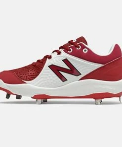 New Balance – Maroon/White Low-Cut L3000v5 Metal Spikes (L3000MW5) -Bats Elegant Shop L3000MW5 3