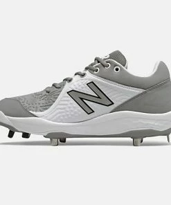New Balance – Grey/White Low-Cut L3000v5 Metal Spikes (L3000TG5) -Bats Elegant Shop L3000TG5 3