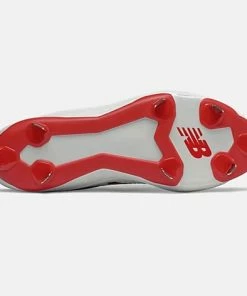 New Balance – Red/White Low-Cut L3000v5 Metal Spikes (L3000TR5) -Bats Elegant Shop L3000TR5 4