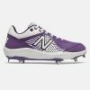 New Balance – White/Purple Low-Cut L3000v5 Metal Spikes (L3000WP5)