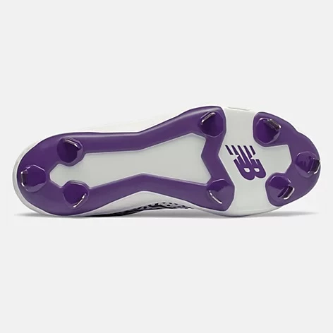 New Balance – White/Purple Low-Cut L3000v5 Metal Spikes (L3000WP5) 6 New Balance – White/Purple Low-Cut L3000v5 Metal Spikes (L3000WP5) - Image 4