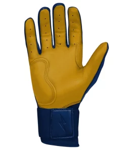 Bruce Bolt Batting Gloves – PREMIUM PRO Adult Long Cuff -Bats Elegant Shop Long Cuff Navy 3