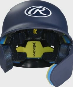 Rawlings MACH Helmet With Adjustable Extension – Left-Handed 10 Rawlings MACH Helmet With Adjustable Extension – Left-Handed -Bats Elegant Shop MA07 Navy 2