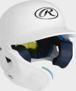 Rawlings MACH Helmet With Adjustable Extension – Left-Handed 15 Rawlings MACH Helmet With Adjustable Extension – Left-Handed -Bats Elegant Shop MA07 White LH