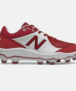 New Balance – Men’s Maroon/White 3000v5 Fresh Foam Molded Cleat (PL3000M5)