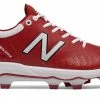 New Balance 4040v5 Adult Molded Cleats – Maroon/White (PL4040M5) -Bats Elegant Shop PL4040M5 1