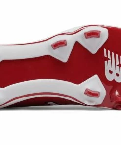 New Balance 4040v5 Adult Molded Cleats – Maroon/White (PL4040M5) -Bats Elegant Shop PL4040M5 4
