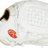 Rawlings Liberty Advanced 12.5″ Fastpitch Glove – White/Gold (RLA125KRG) -Bats Elegant Shop RLA125KRG 1