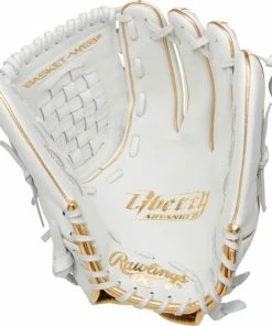 Rawlings Liberty Advanced 12.5″ Fastpitch Glove – White/Gold (RLA125KRG) -Bats Elegant Shop RLA125KRG 3