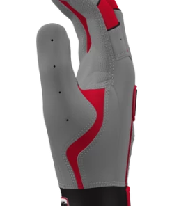 Franklin Custom CFX Pro Batting Gloves – Adult – Grey/Red -Bats Elegant Shop Red Grey 3