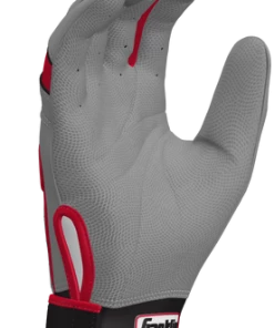 Franklin Custom CFX Pro Batting Gloves – Adult – Grey/Red -Bats Elegant Shop Red Grey 4