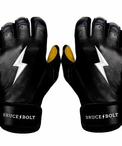 Bruce Bolt – PREMIUM PRO Youth Short Cuff Batting Gloves -Bats Elegant Shop Short Cuff Black 1 1