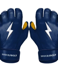 Bruce Bolt – PREMIUM PRO Youth Short Cuff Batting Gloves -Bats Elegant Shop Short Cuff Navy 1 1