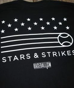 Baseballism Stars And Strikes Men’s T-Shirt -Bats Elegant Shop Stars Strikes 4
