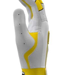 Franklin Custom CFX Pro Batting Gloves – Adult – White/Yellow -Bats Elegant Shop Wht Yellow 3