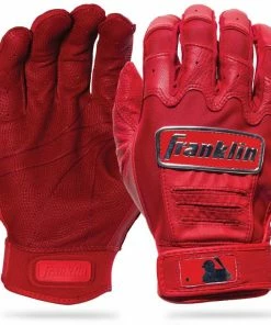 Franklin CFX Pro Chrome Batting Gloves โ Adult โ Red