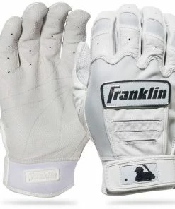 Franklin CFX Pro Chrome Batting Gloves โ Adult โ White