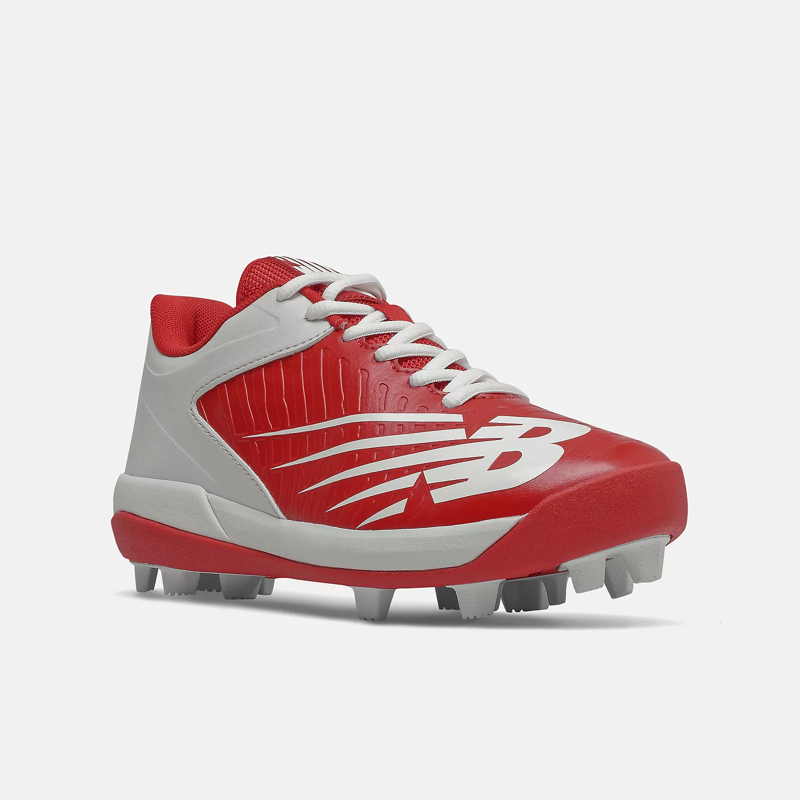 New Balance 4040 V6 Rubber Molded – Red/White (J4040TR6) 4 New Balance 4040 V6 Rubber Molded – Red/White (J4040TR6) - Image 2