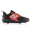 New Balance Black/Orange L3000v6 Metal Spikes -Bats Elegant Shop l3000bo6 1