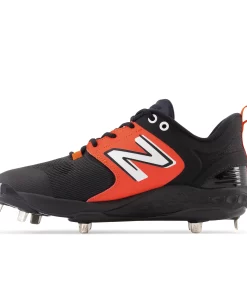 New Balance Black/Orange L3000v6 Metal Spikes -Bats Elegant Shop l3000bo6 3