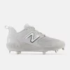 New Balance Grey/White L3000v6 Metal Spikes -Bats Elegant Shop l3000tg6 1