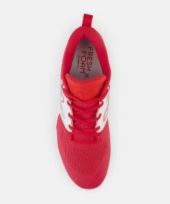 New Balance Red/White L3000v6 Metal Spikes -Bats Elegant Shop l3000tr6 4