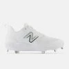 New Balance White L3000v6 Metal Spikes -Bats Elegant Shop l3000tw6 1