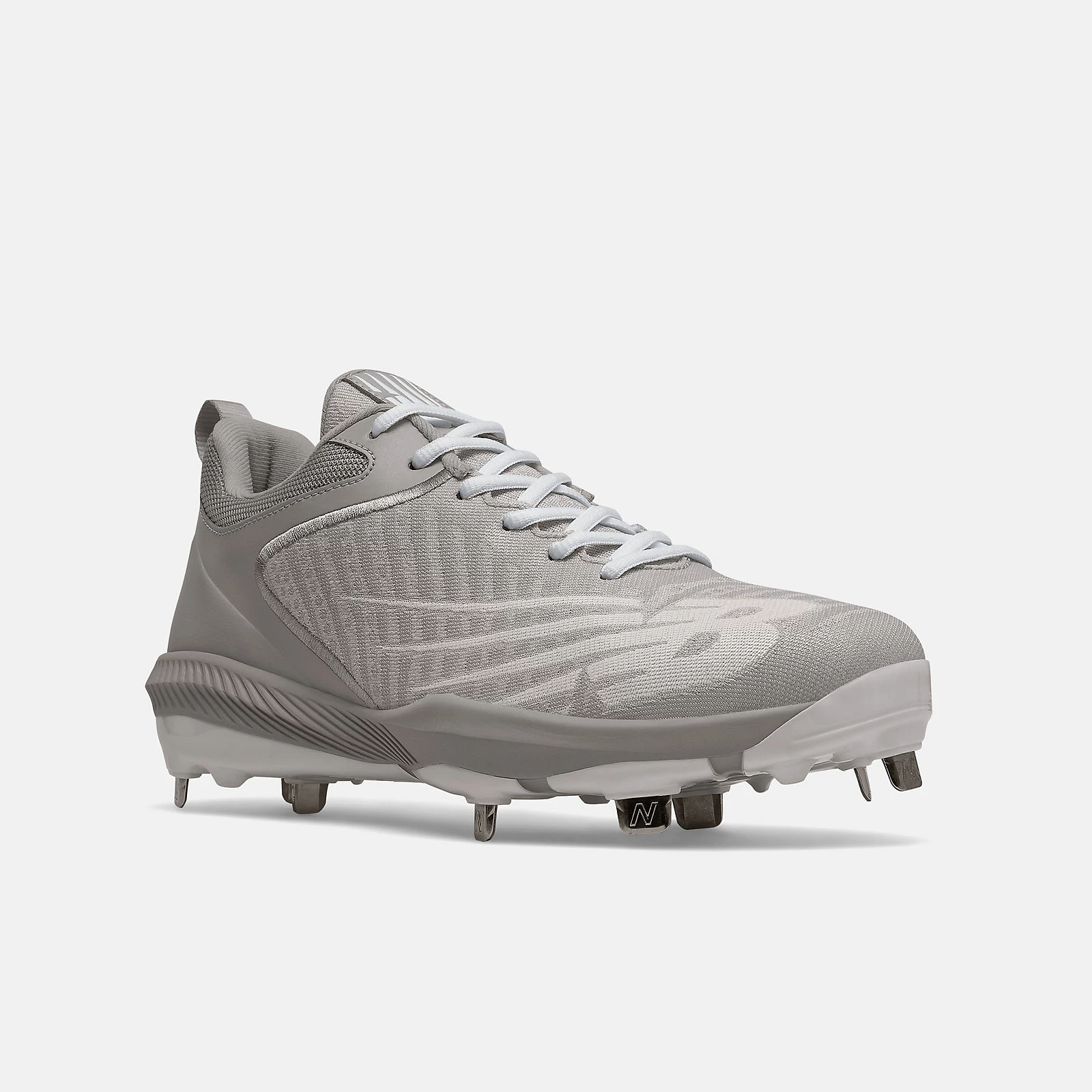 New Balance – Grey/White FuelCell 4040v6 Metal Spikes (L4040TG6) 6 New Balance – Grey/White FuelCell 4040v6 Metal Spikes (L4040TG6) - Image 4