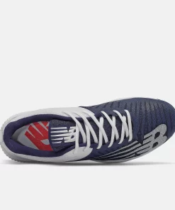 New Balance – Navy/White FuelCell 4040v6 Metal Spikes (L4040TN6) -Bats Elegant Shop l4040tn6 4