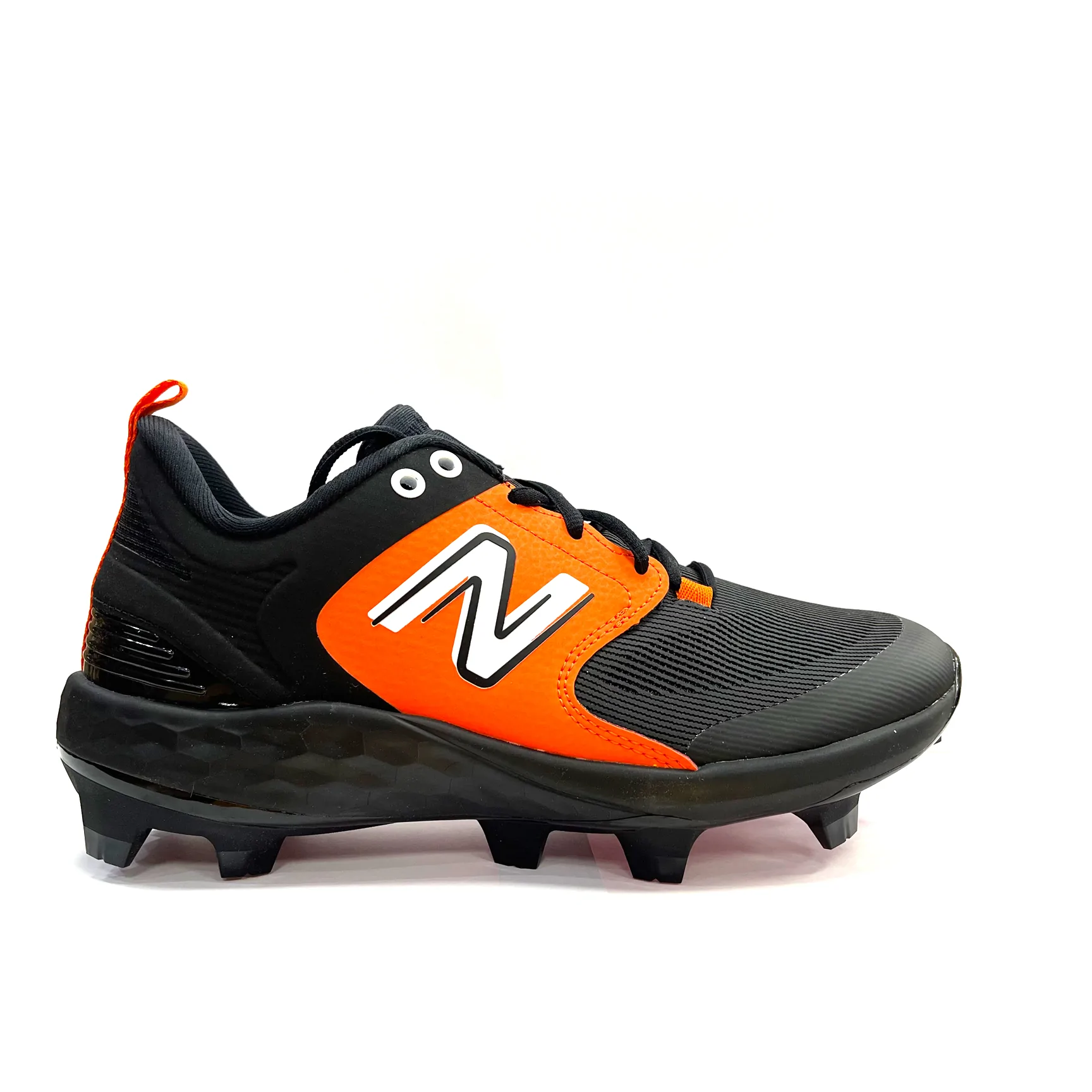 New Balance Black/Orange PL3000v6 Molded Cleats 4 New Balance Black/Orange PL3000v6 Molded Cleats - Image 2