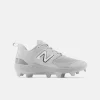 New Balance Grey PL3000v6 Molded Cleats -Bats Elegant Shop pl3000g6 1