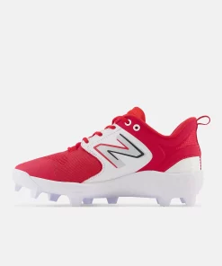 New Balance Red PL3000v6 Molded Cleats -Bats Elegant Shop pl3000r6 3