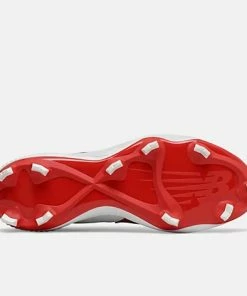 New Balance – Red/White FuelCell 4040v6 Molded Cleats (PL4040R6) -Bats Elegant Shop pl4040r6 5