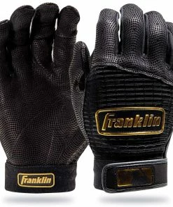 Franklin Pro Classic Batting Gloves – Adult – Black/Gold