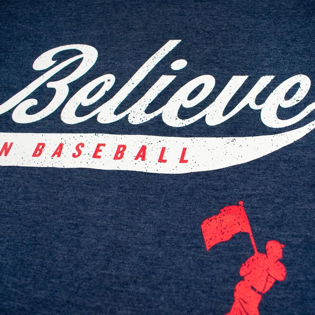 Baseballism – Believe In Baseball Navy T-Shirt (Men’s) 4 Baseballism – Believe In Baseball Navy T-Shirt (Men’s) - Image 2