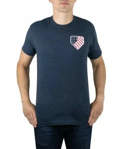 Baseballism – Home Team – Red, White And Blue T-Shirt (Men’s)